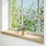 Alféizares de ventana 2 uds madera maciza roble sin tratar by , Marcos de ventanas - Ref: Foro24-4009093, Price: 47,83 €, Dis...