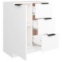Aparador de madera contrachapada blanco 60x30x70 cm de vidaXL, Aparadores - Ref: Foro24-811079, Precio: 92,64 €, Descuento: %