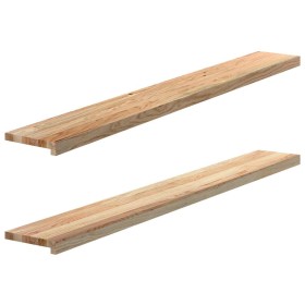 Alféizares de ventana 2 uds madera maciza roble sin tratar de , Marcos de ventanas - Ref: Foro24-4009100, Precio: 93,05 €