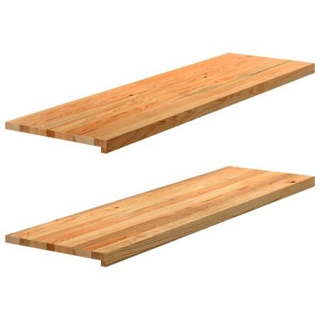 Alféizares de ventana 2 uds madera maciza roble marrón claro | Foro24.es | Tu tienda online para hogar, jardín y más Foro24.es