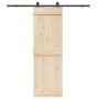 Kit de herrajes para puertas correderas acero negro 200 cm | Foro24.es | Tu tienda online para hogar, jardín y más Foro24.es
