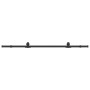 Kit de herrajes para puertas correderas acero negro 200 cm | Foro24.es | Tu tienda online para hogar, jardín y más Foro24.es