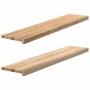 Peldaños escalera 2 uds sin tratar 120x30x2cm by , Stair mats - Ref: Foro24-3283783, Price: 98,99 €, Discount: %