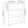 Aparador de madera contrachapada roble Sonoma 69,5x32,5x90 cm de vidaXL, Aparadores - Ref: Foro24-812243, Precio: 59,67 €, De...