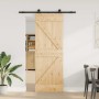 Puerta corredera con herrajes madera maciza de pino 70x210 cm by , Doors - Ref: Foro24-3332616, Price: 162,25 €, Discount: %