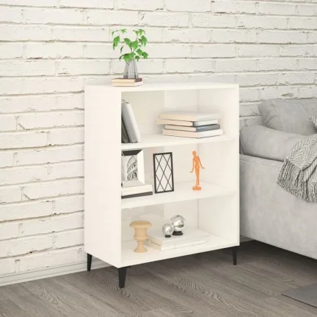 Aparador madera contrachapada blanco brillante 69,5x32,5x90 cm de vidaXL, Aparadores - Ref: Foro24-812255, Precio: 64,86 €, D...