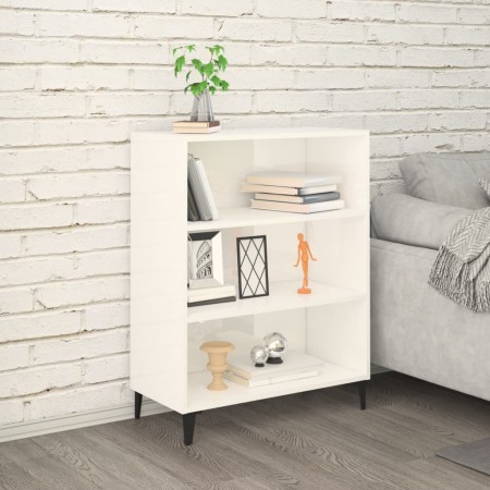 Hochglanzweißes Sperrholz-Sideboard 69,5 x 32,5 x 90 cm von vidaXL, Sideboards - Ref: Foro24-812255, Preis: 65,81 €, Rabatt: %