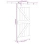 Puerta corredera con herrajes madera maciza de pino 85x210 cm von , Türen - Ref: Foro24-3332623, Preis: 180,24 €, Rabatt: %