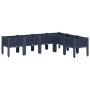 Jardinera con patas PP azul gris 160x120x42 cm | Foro24.es | Tu tienda online para hogar, jardín y más Foro24.es