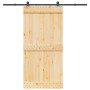 Puerta corredera con herrajes madera maciza de pino 100x210 cm by , Doors - Ref: Foro24-3332675, Price: 221,78 €, Discount: %