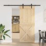 Puerta corredera con herrajes madera maciza de pino 95x210 cm von , Türen - Ref: Foro24-3332758, Preis: 220,64 €, Rabatt: %