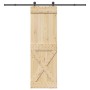Puerta corredera con herrajes madera maciza de pino 70x210 cm von , Türen - Ref: Foro24-3332766, Preis: 170,16 €, Rabatt: %