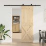 Puerta corredera con herrajes madera maciza de pino 70x210 cm von , Türen - Ref: Foro24-3332766, Preis: 170,16 €, Rabatt: %
