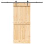 Puerta corredera con herrajes madera maciza de pino 90x210 cm by , Doors - Ref: Foro24-3332661, Price: 186,03 €, Discount: %
