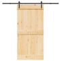 Puerta corredera con herrajes madera maciza de pino 100x210 cm de , Puertas - Ref: Foro24-3332663, Precio: 222,33 €, Descuent...