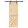 Puerta corredera con herrajes madera maciza de pino 80x210 cm von , Türen - Ref: Foro24-3332785, Preis: 177,79 €, Rabatt: %
