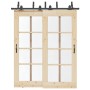 Kit de herrajes para puertas correderas acero negro 183 cm von , Türartikel - Ref: Foro24-3295729, Preis: 125,80 €, Rabatt: %