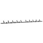 Kit de herrajes para puertas correderas acero negro 427 cm by , Door items - Ref: Foro24-3295748, Price: 247,66 €, Discount: %