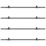 Kit de herrajes para puertas correderas acero negro 427 cm by , Door items - Ref: Foro24-3295748, Price: 247,66 €, Discount: %