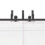 Kit de herrajes para puertas correderas acero negro 427 cm by , Door items - Ref: Foro24-3295748, Price: 247,66 €, Discount: %