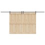 Kit de herrajes para puertas correderas acero negro 427 cm by , Door items - Ref: Foro24-3295776, Price: 113,36 €, Discount: %