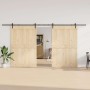 Kit de herrajes para puertas correderas acero negro 427 cm by , Door items - Ref: Foro24-3295776, Price: 113,36 €, Discount: %
