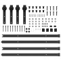 Kit de herrajes para puertas correderas acero negro 427 cm by , Door items - Ref: Foro24-3295776, Price: 113,36 €, Discount: %