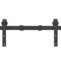Kit de herrajes para puertas correderas acero negro 427 cm by , Door items - Ref: Foro24-3295776, Price: 113,36 €, Discount: %