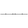 Kit de herrajes para puertas correderas acero negro 305 cm by , Door items - Ref: Foro24-3295783, Price: 105,51 €, Discount: %