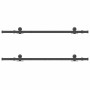 Kit de herrajes para puertas correderas acero negro 305 cm by , Door items - Ref: Foro24-3295783, Price: 105,51 €, Discount: %