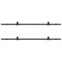 Kit de herrajes para puertas correderas acero negro 427 cm by , Door items - Ref: Foro24-3295788, Price: 116,22 €, Discount: %