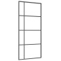 Puerta corredera con set herrajes vidrio ESG aluminio 90x205 cm von , Türen für zu Hause - Ref: Foro24-3332919, Preis: 231,62...