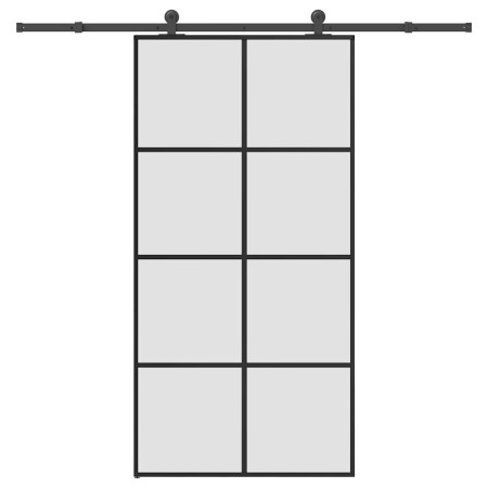 Puerta corredera set herrajes vidrio ESG aluminio 102,5x205 cm von , Türen für zu Hause - Ref: Foro24-3332904, Preis: 287,21 ...