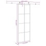 Puerta corredera con set herrajes vidrio ESG aluminio 76x205 cm von , Türen für zu Hause - Ref: Foro24-3332888, Preis: 247,82...