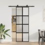 Puerta corredera set herrajes vidrio templado aluminio 76x205cm | Foro24.es | Tu tienda online para hogar, jardín y más Foro24.es