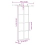 Puerta corredera set herrajes vidrio templado aluminio 76x205cm | Foro24.es | Tu tienda online para hogar, jardín y más Foro24.es