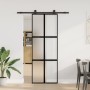 Puerta corredera set herrajes vidrio templado aluminio 76x205cm von , Türen für zu Hause - Ref: Foro24-3332959, Preis: 251,68...