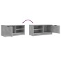 TV-Schrank aus betongrauem Sperrholz, 80 x 35 x 36,5 cm von vidaXL, TV-Möbel - Ref: Foro24-811474, Preis: 47,35 €, Rabatt: %