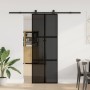 Puerta corredera set herrajes vidrio templado aluminio 76x205cm von , Türen für zu Hause - Ref: Foro24-3332986, Preis: 235,93...
