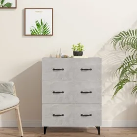 Concrete gray engineered wood sideboard 69.5x34x90 cm by vidaXL, Sideboards - Ref: Foro24-812163, Price: 83,30 €, Discount: %