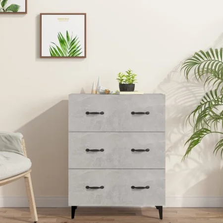 Concrete gray engineered wood sideboard 69.5x34x90 cm by vidaXL, Sideboards - Ref: Foro24-812163, Price: 83,30 €, Discount: %