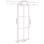 Puerta corredera set herrajes vidrio templado aluminio 76x205cm von , Türen für zu Hause - Ref: Foro24-3332986, Preis: 235,93...