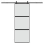 Puerta corredera set herrajes vidrio templado aluminio 76x205cm von , Türen für zu Hause - Ref: Foro24-3332938, Preis: 219,68...