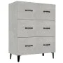 Concrete gray engineered wood sideboard 69.5x34x90 cm by vidaXL, Sideboards - Ref: Foro24-812163, Price: 83,30 €, Discount: %