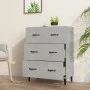 Concrete gray engineered wood sideboard 69.5x34x90 cm by vidaXL, Sideboards - Ref: Foro24-812163, Price: 83,30 €, Discount: %