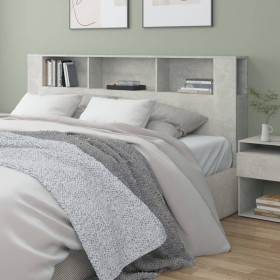 Concrete gray headboard furniture 200x18.5x104.5 cm by vidaXL, Headboards and footboards - Ref: Foro24-811956, Price: 87,34 €...