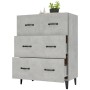 Aparador de madera de ingeniería gris hormigón 69,5x34x90 cm de vidaXL, Aparadores - Ref: Foro24-812163, Precio: 84,31 €, Des...