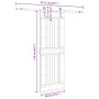 Puerta corredera con herrajes madera maciza de pino 80x210 cm von , Türen - Ref: Foro24-3332707, Preis: 192,28 €, Rabatt: %