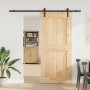 Puerta corredera con herrajes madera maciza de pino 100x210 cm von , Türen - Ref: Foro24-3332711, Preis: 220,20 €, Rabatt: %
