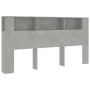 Concrete gray headboard furniture 200x18.5x104.5 cm by vidaXL, Headboards and footboards - Ref: Foro24-811956, Price: 84,64 €...